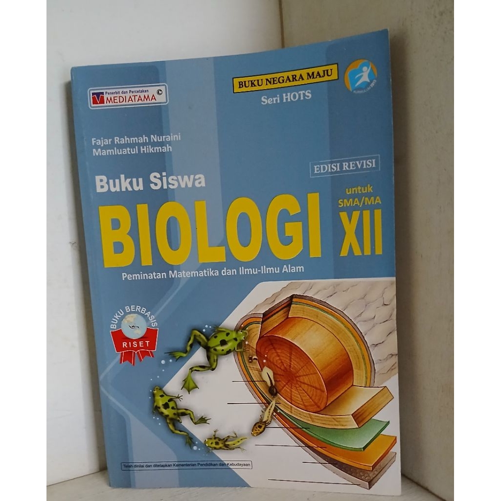 Buku Siswa Biologi Untuk SMA/MA Kelas 12 Mediatama