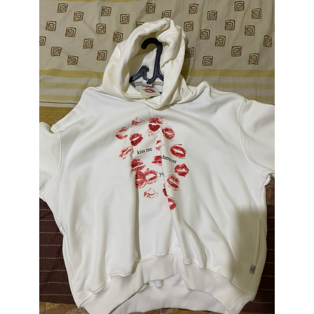 Hoodie Kiss Me White