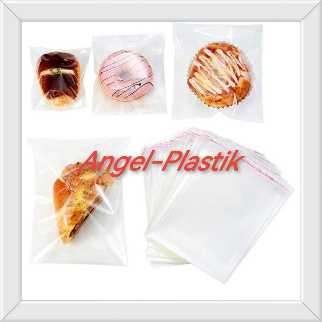 PLASTIK OPP UK 22 x 27 CM / PLASTIK OPP LEM UK 22x27cm / PLASTIK OPP HIJAB UK 22x27 CM / OPP ROTI UK