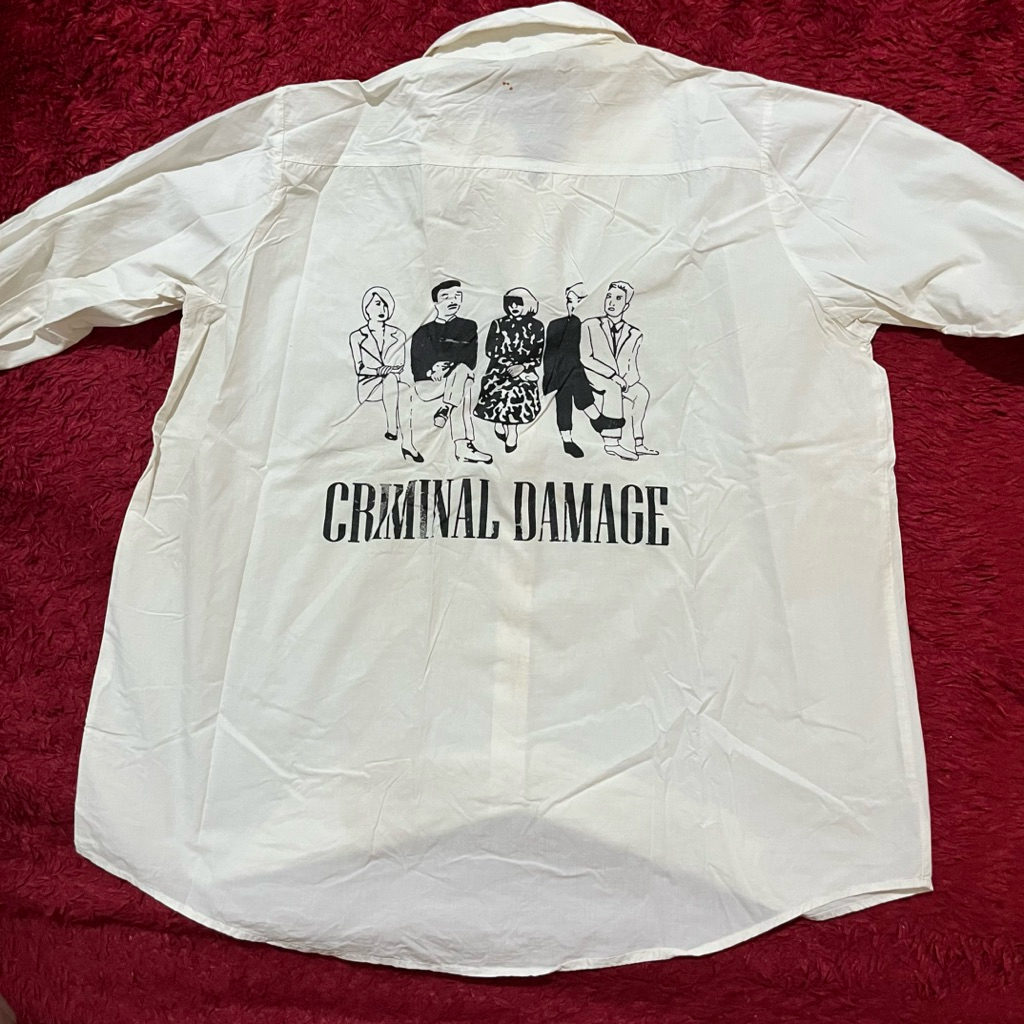 baju kemeja putih putih tulang