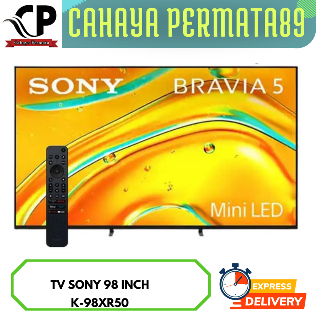 TV SONY BRAVIA 5 K-98XR50 GOOGLE TV 98 INCH UHD 4K HDR MINI LED 120 HZ / 98XR50