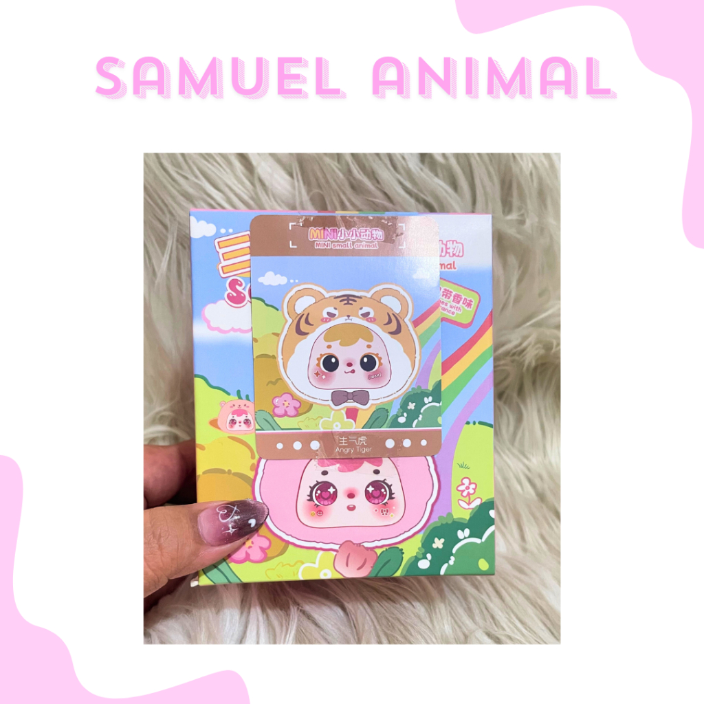 Samuel Mini Animal Blind Box Plush Doll Keychain Figure Lucu Mainan Lucu Toys Bag Charm