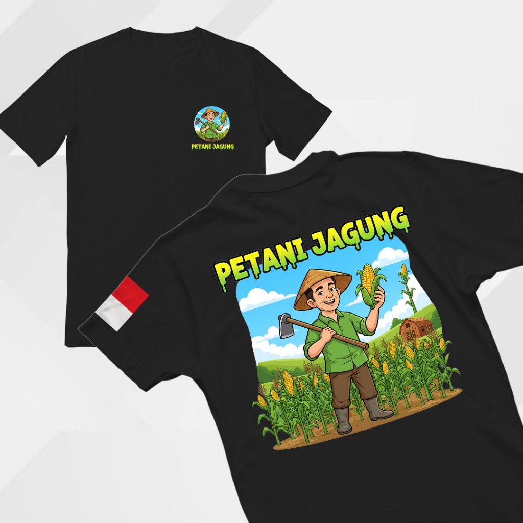 Kaos Petani Jagung Kaos Petani Muda Kaos Distro Pria Simpel Keren Unisex Nyaman Terbaru