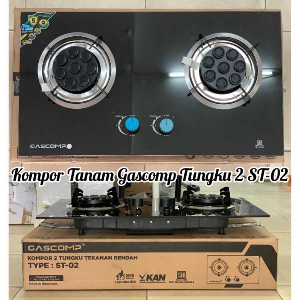 GASCOMP - KOMPOR TANAM GASCOMP TUNGKU 2 ST-02