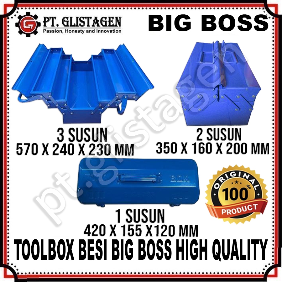 BIG BOSS Tool Box Besi Toolbox Besi 1 Susun 2 Susun 3 Susun Tool Box Kaleng 1 Susun 2 Susun 3 Susun 