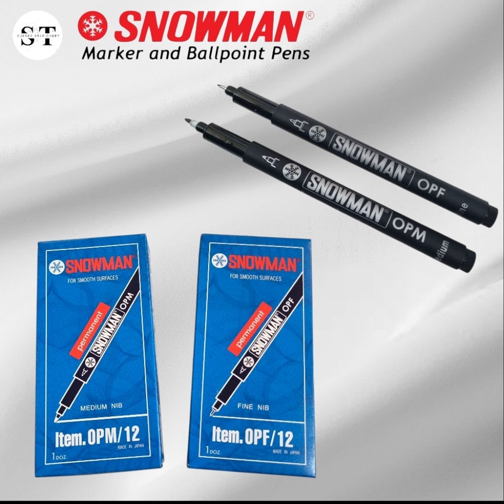 Spidol Pen Snowman OHP/OPF Permanent Marker