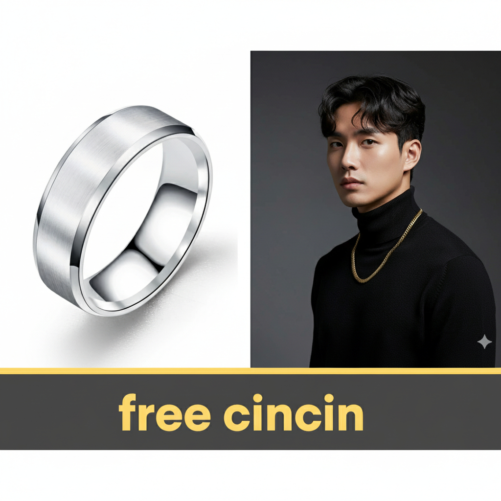 Free Cincin Kalung Titanium Rantai Sisik Naga Rantai Scrub Model Rantai Miring Rapat Mewah Tahanlama