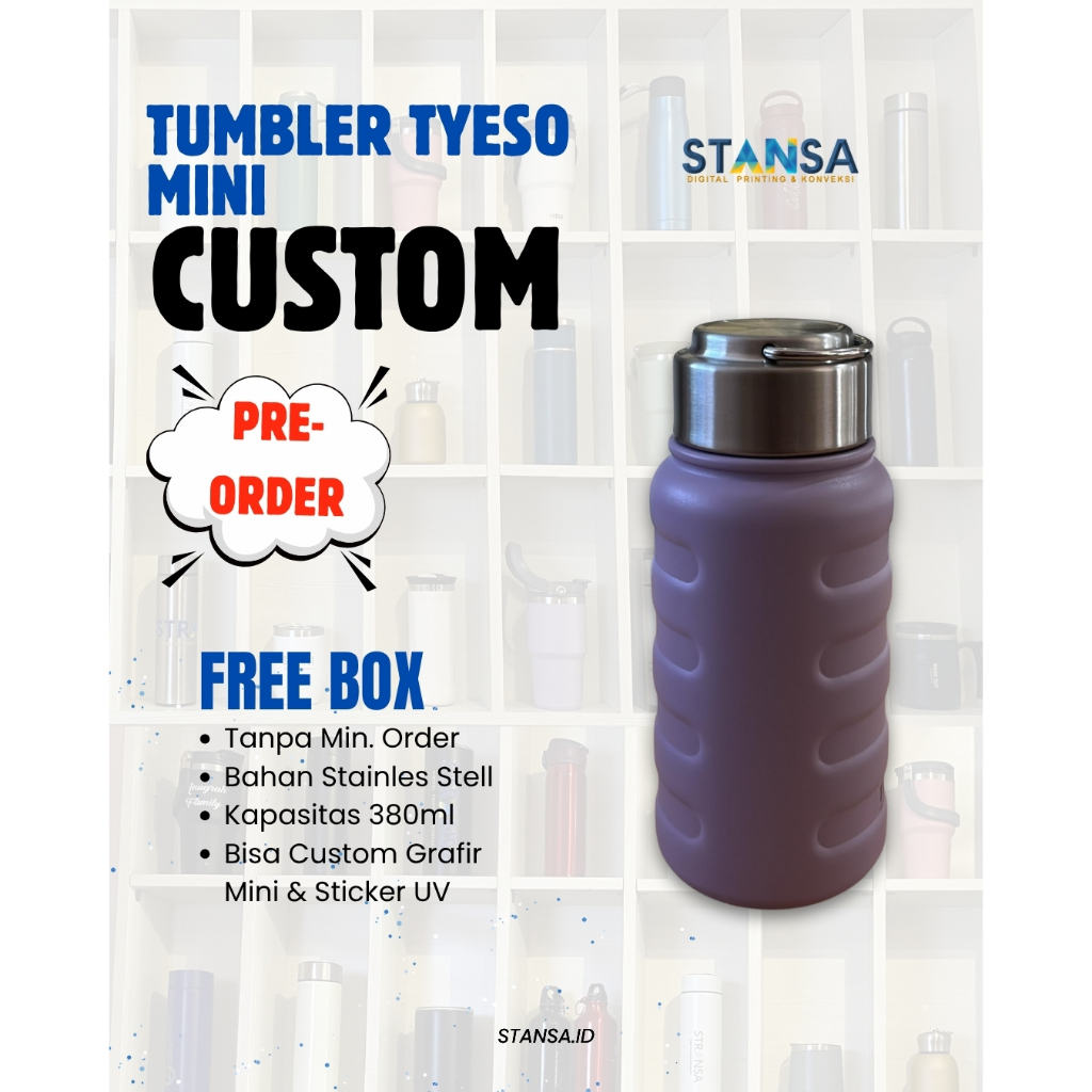 TUMBLER TYESO MINI I TUMBLER TYSO I BOTOL TYESO I BOTOL MINI UNIK I BOTOL LUCU I BOTOL MINI
