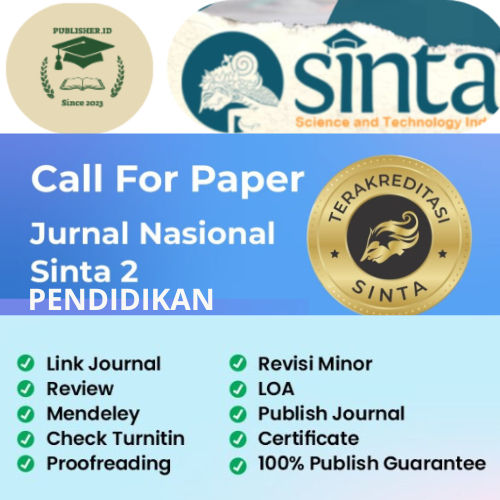Publikasi Jurnal Sinta 2 dan sinta 3 Bidang Ilmu Pendidikan Fast Track