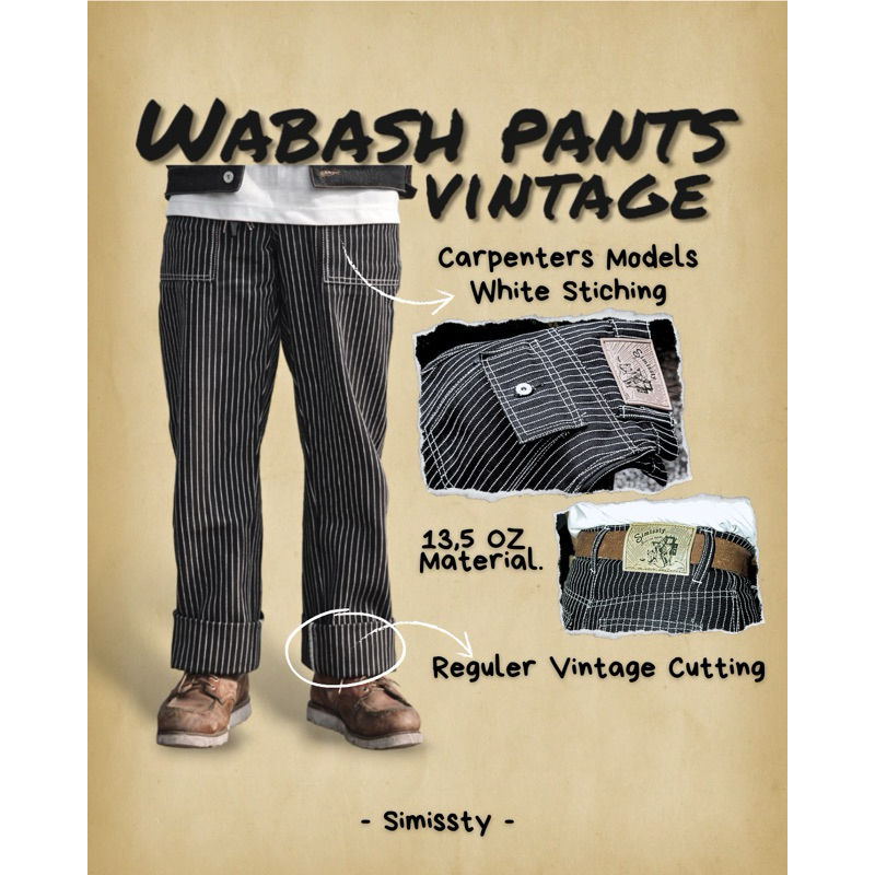 Vintage Wabash Denim Pants