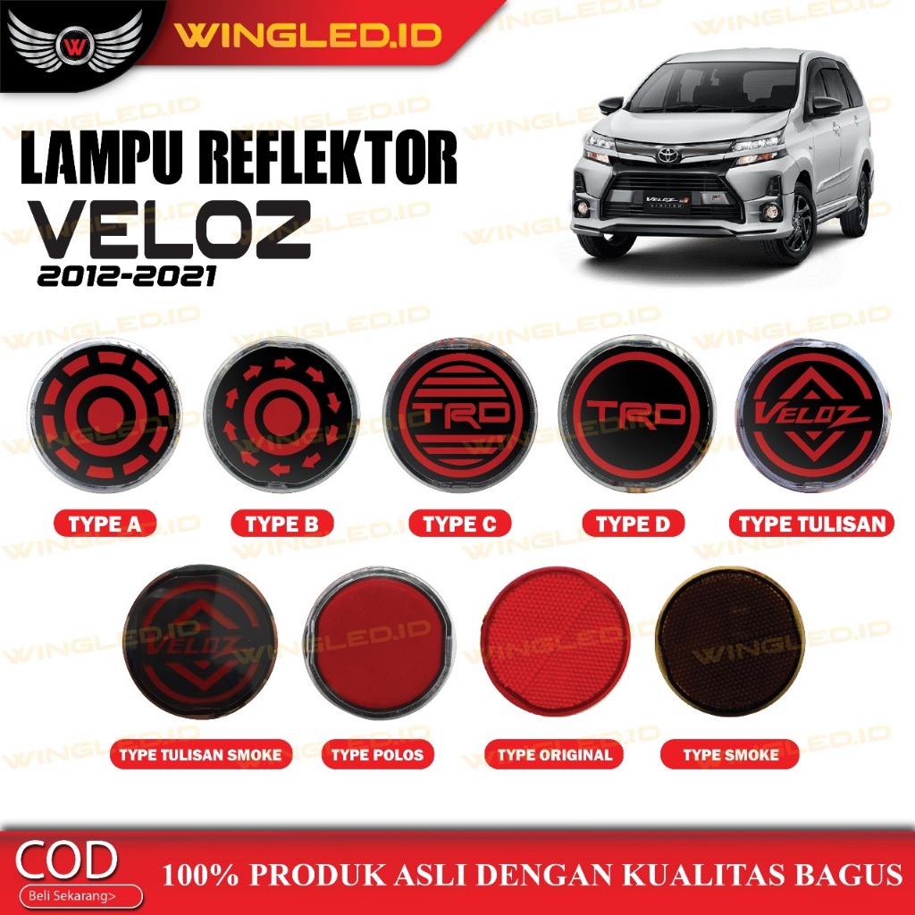 Lampu Reflektor Belakang All New Avanza Veloz 2012-2021