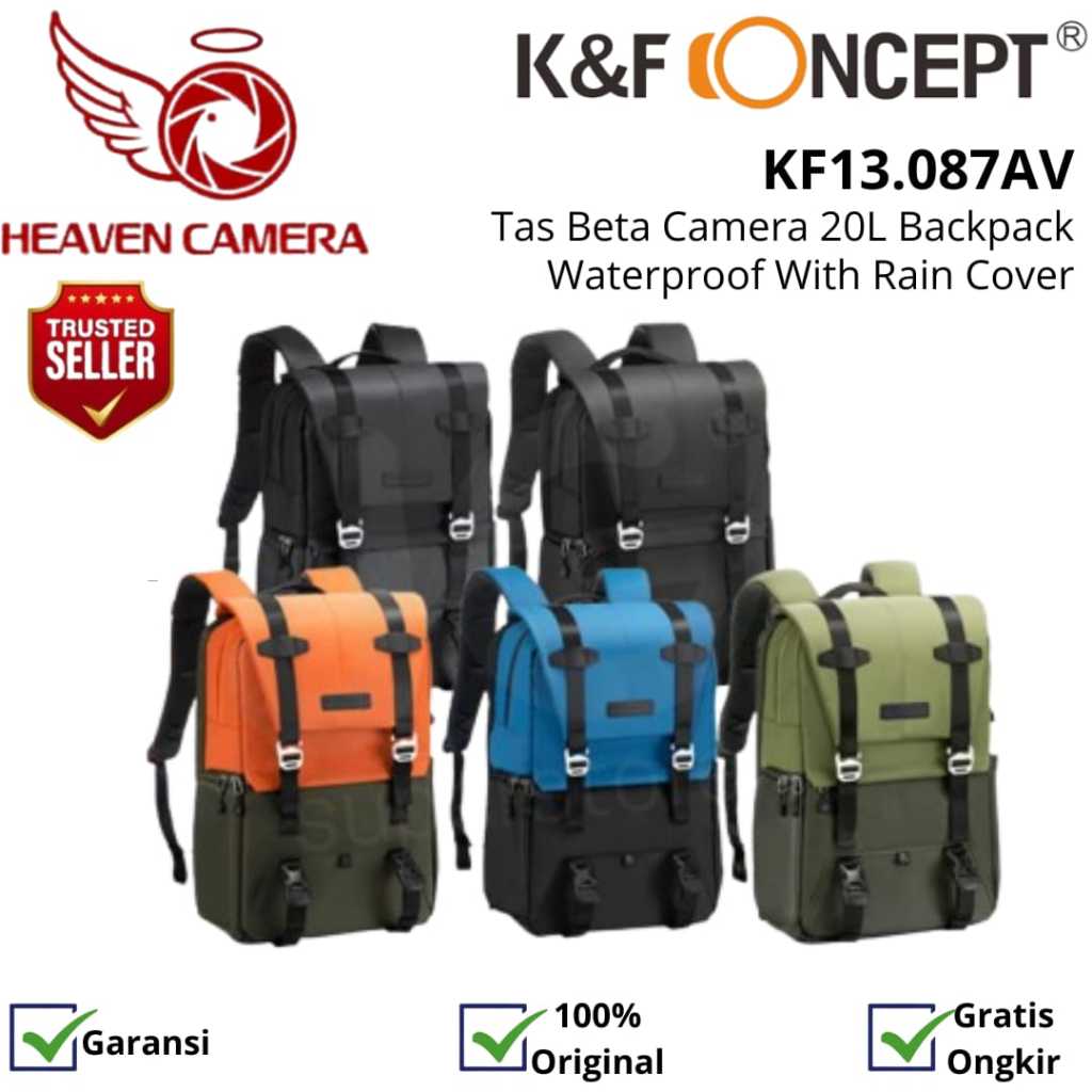 KNF Concept 20L KF13087 Tas Kamera Backpack Waterproof Laptop