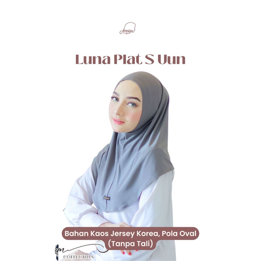 Hijab Daily Jersey Korea Luna S Plat Uun