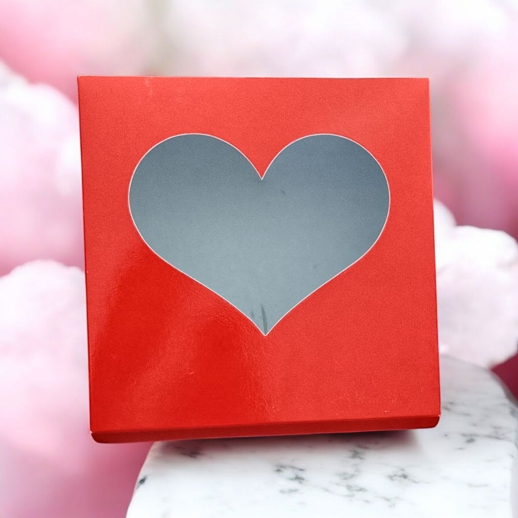 Kotak Kue Love 22x22 | Box Kue Love 22x22  | Isi 100 Pcs