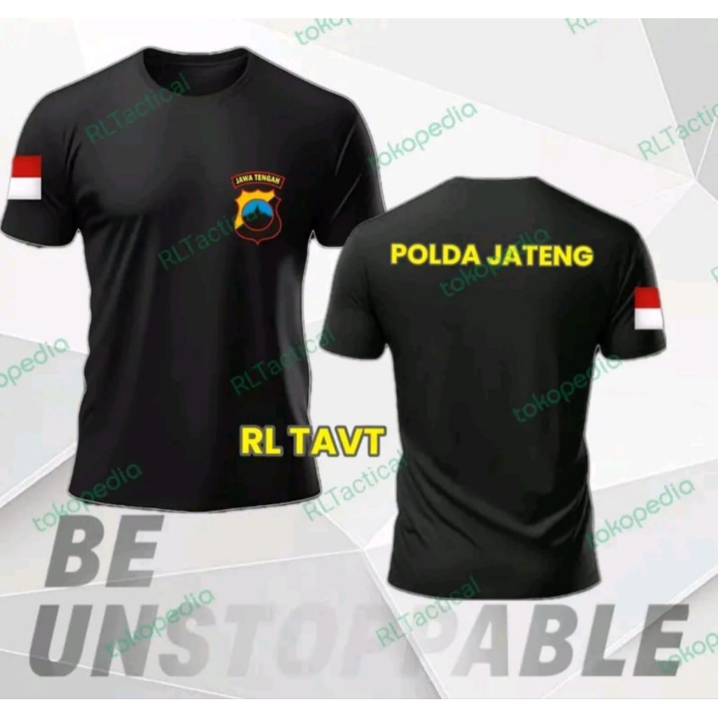 Kaos Polda Jateng Desain Simpel