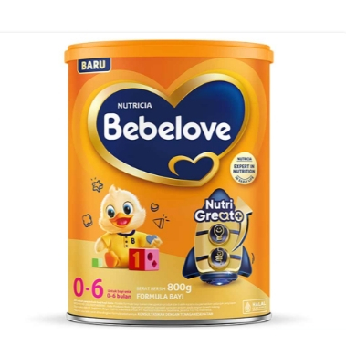 BEBELOVE 1 (0-6 BULAN) / BEBELOVE 2 (6-12 BULAN) // SUSU FORMULA KALENG 800GR