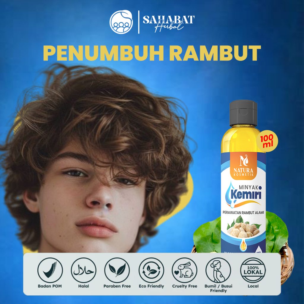 Penghitam Rambut Terlaris KEMIRI NC Asli Bali Kumis Jambang Janggut Alis Bulu Mata Ampuh Mencegah Ub