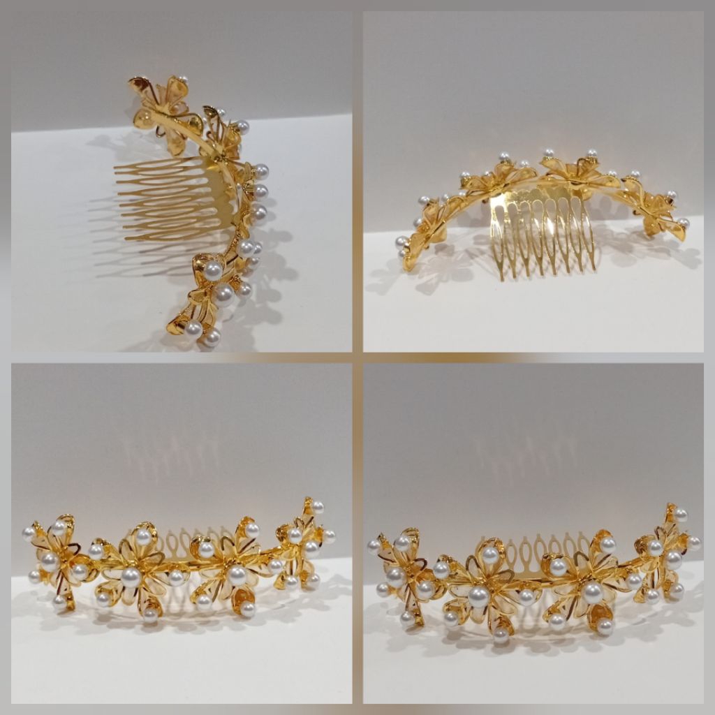 cucuk sirkam bunga emas untuk sanggul