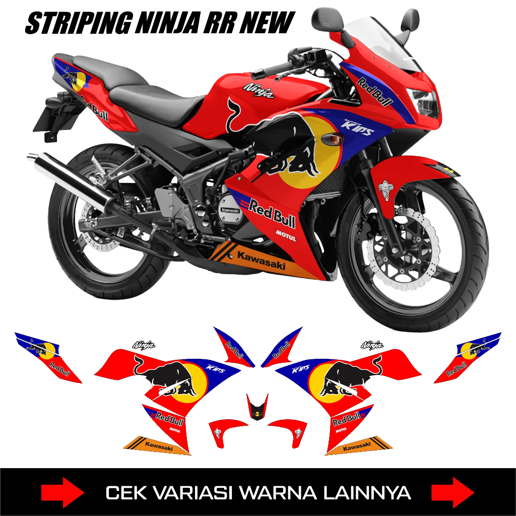 Striping Ninja RR 150 Se 2015 /  Decal Sticker Variasi Kawasaki Ninja 150 RR Se