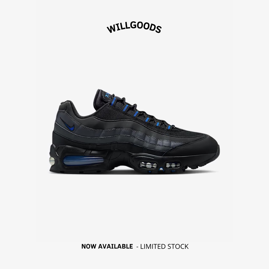 Nike Air Max 95 Big Bubble Black Game Royal Original Resmi