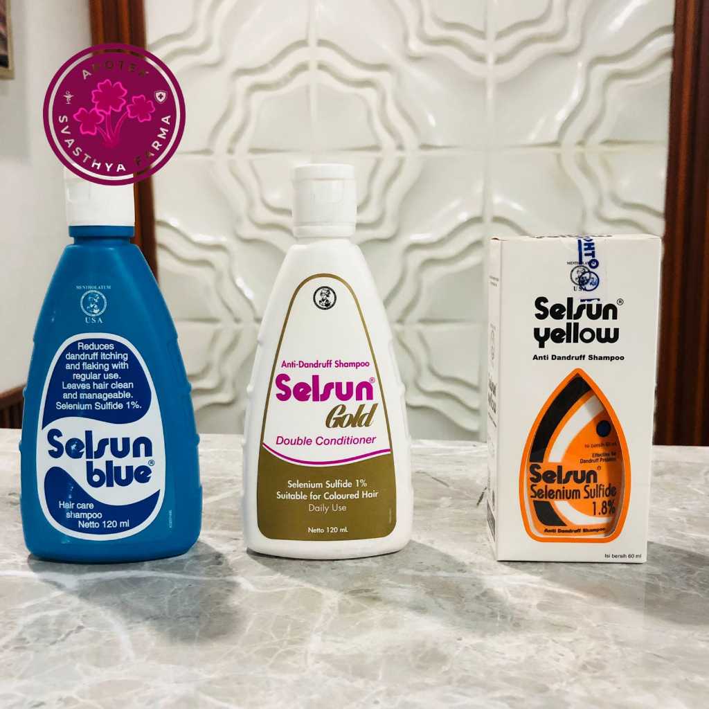 selsun blue, selsun gold, selsun yellow shampoo untuk ketombe original