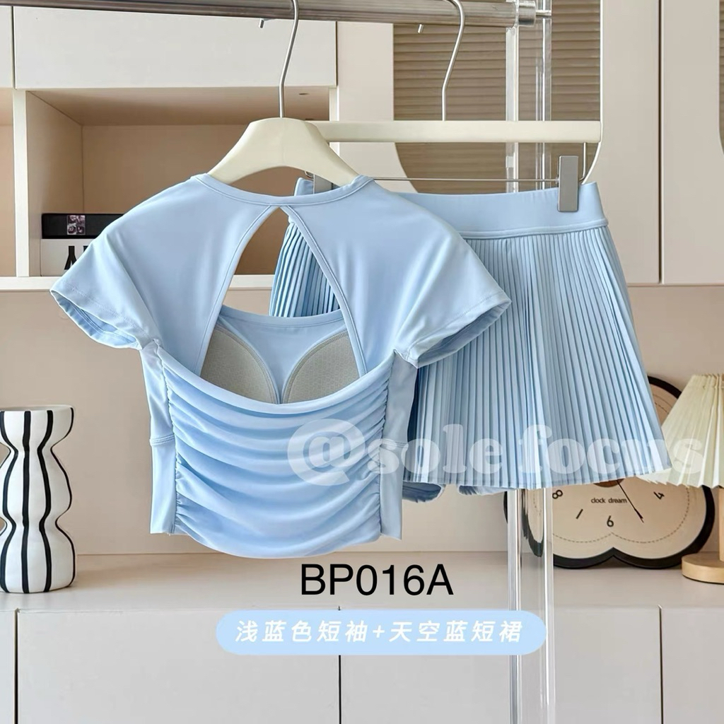 Baju Padel Wanita One Set (BP016A-BP016E) | Baju Padel Wanita | Baju Padel | Baju Tennis | Stelan Te