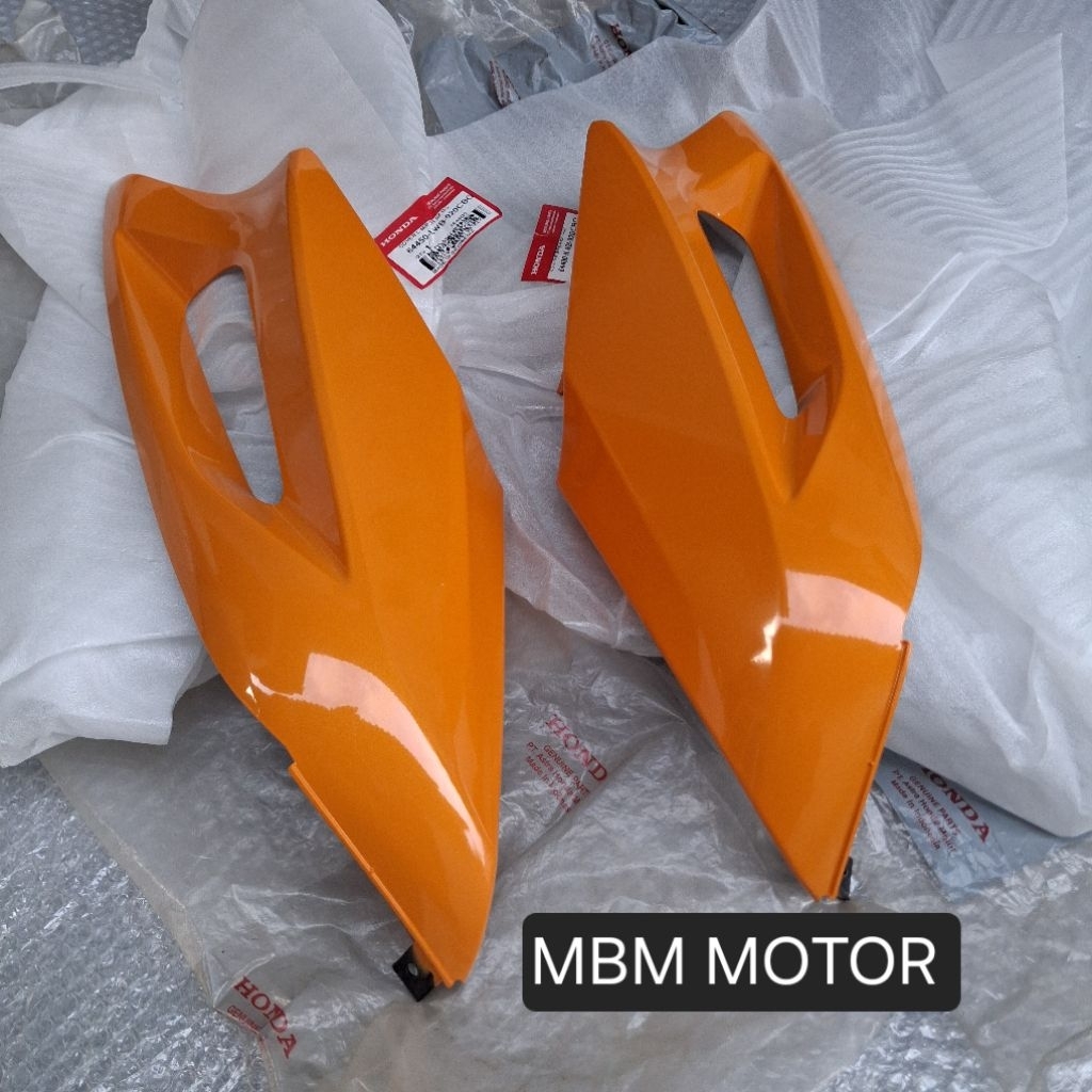 COVER BODI BODY SAYAP ATAS KANAN KIRI OREN ORANGE HONDA BLADE 110 KARBU LAMA ORI AHM 64450-KWB-920CB