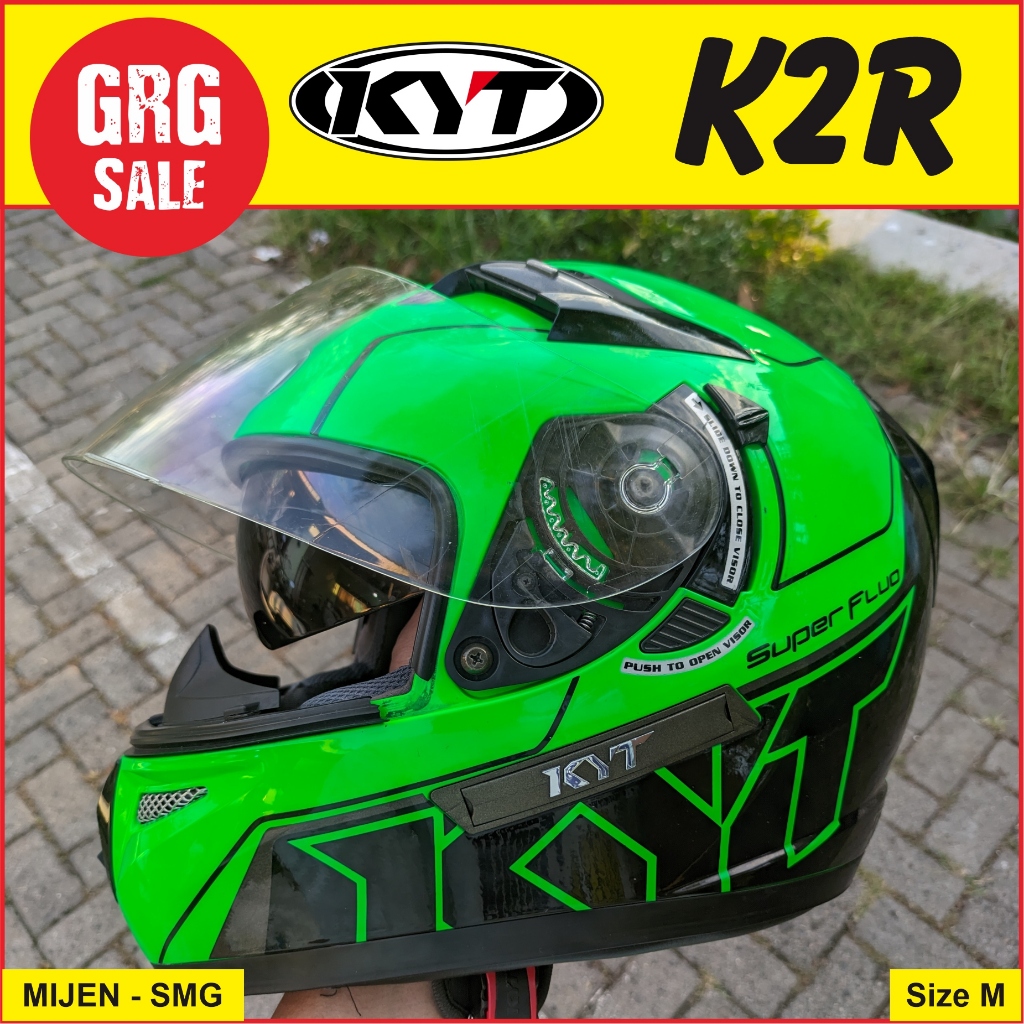 Helm Fullface Double Visor KYT K2R Second
