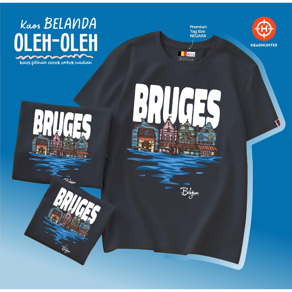 BAJU KAOS SOUVENIR OLEH OLEH BELGIA BELGIUM BELGIA ADA TAG SIZE NEGARA PREMIUM GIFT ANAK DAN  DEWASA