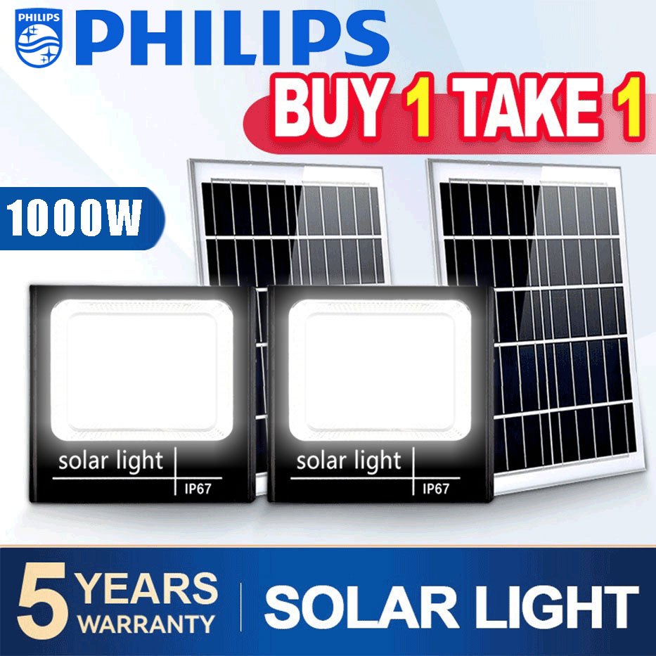 Philips | Lampu surya 20000W IP67 tahan air lampu surya luar ruangan tahan lama