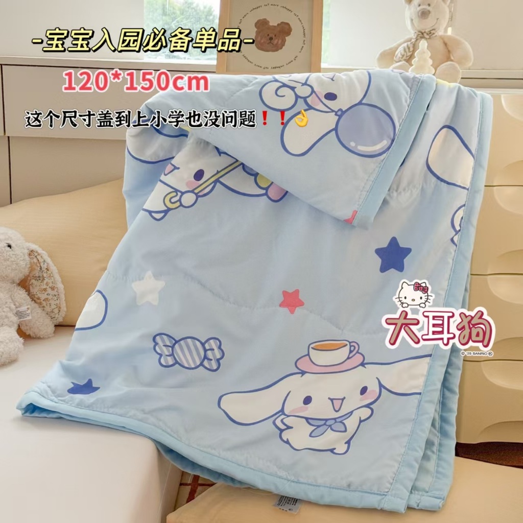 Selimut Anak KATUN COTTON Karakter Disney Sanrio Bahan Lembut Halus Adem Sejuk Premium