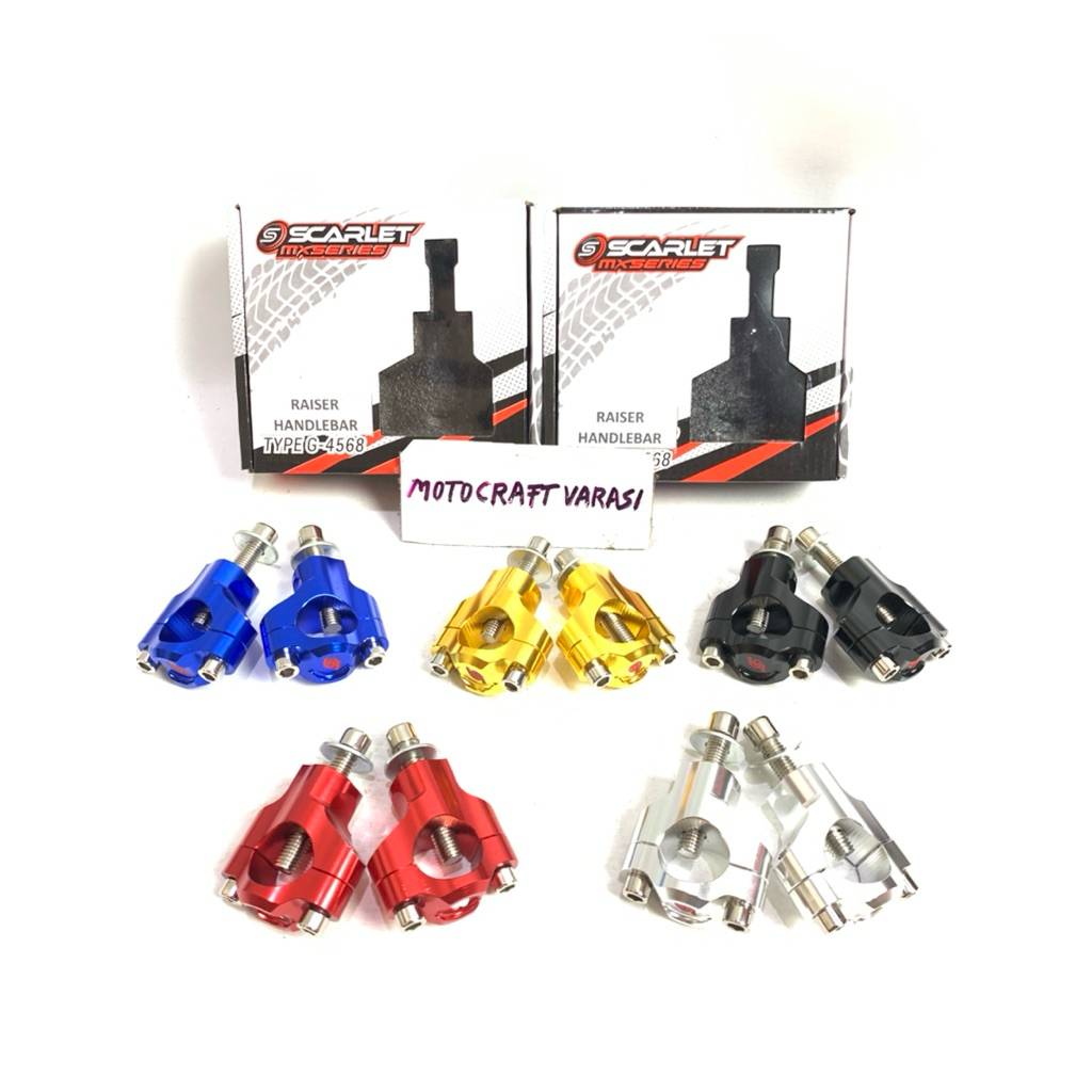 Scarlet Racing - Raiser Stang Fatbal Baut 1 Full CNC Model Expedition Crf Klx Wr Dtracker  Peninggi 