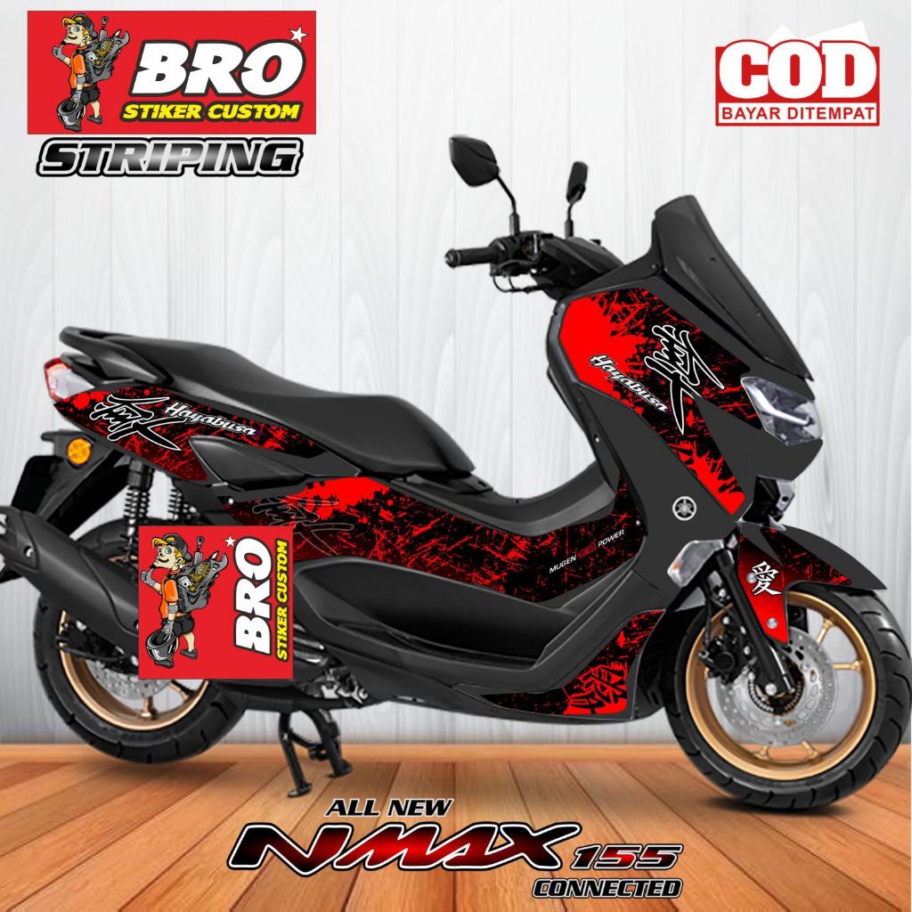 Striping Nmax 2022 Motif Hayabusa Series / Stiker Striping Nmax 2022
