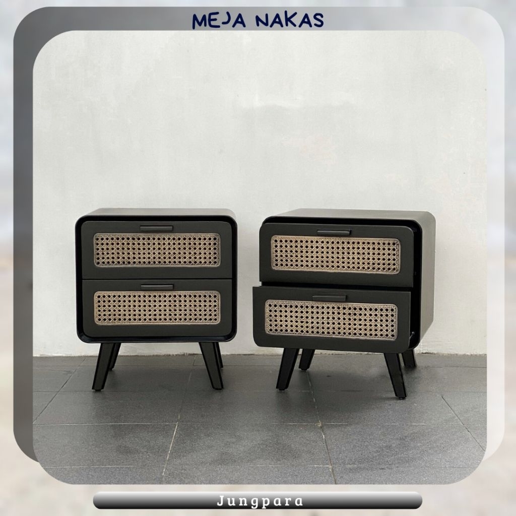Meja nakas minimalis modern meja kecil kayu jati