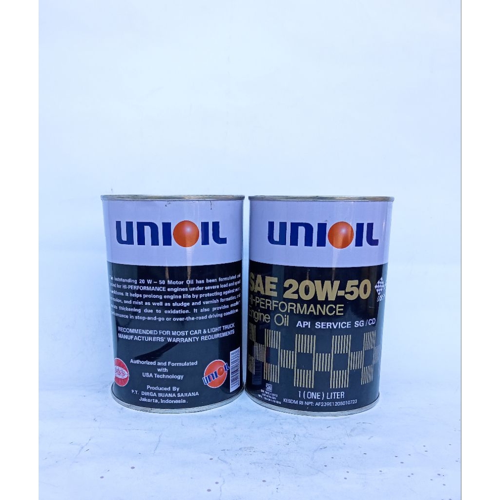 Oli Unioil 20W-50 1Liter