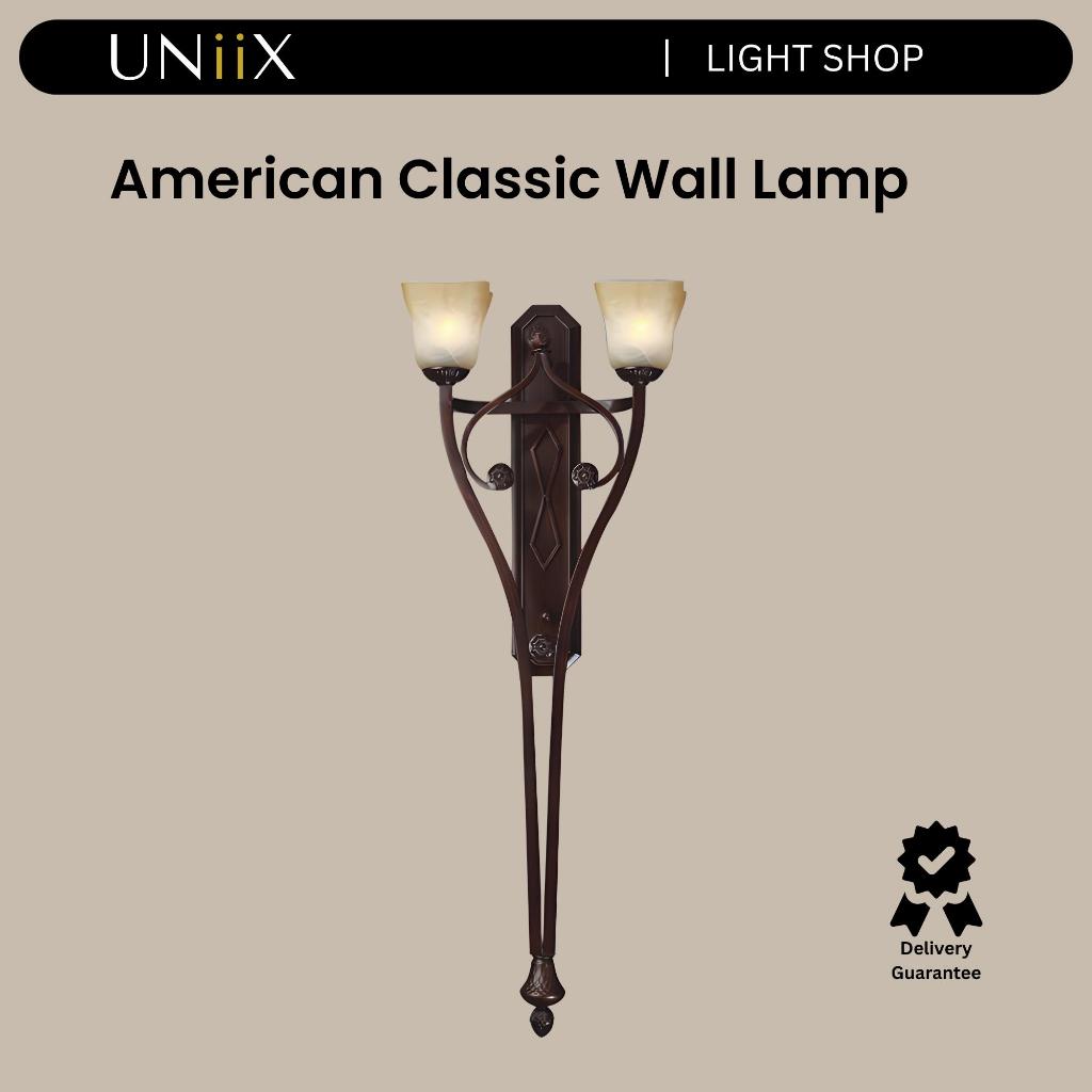 UNiiX - LD7725/2L | Lampu Dinding Hias Ruang Tamu Lampu Dinding Dekorasi Teras Model American Klasik