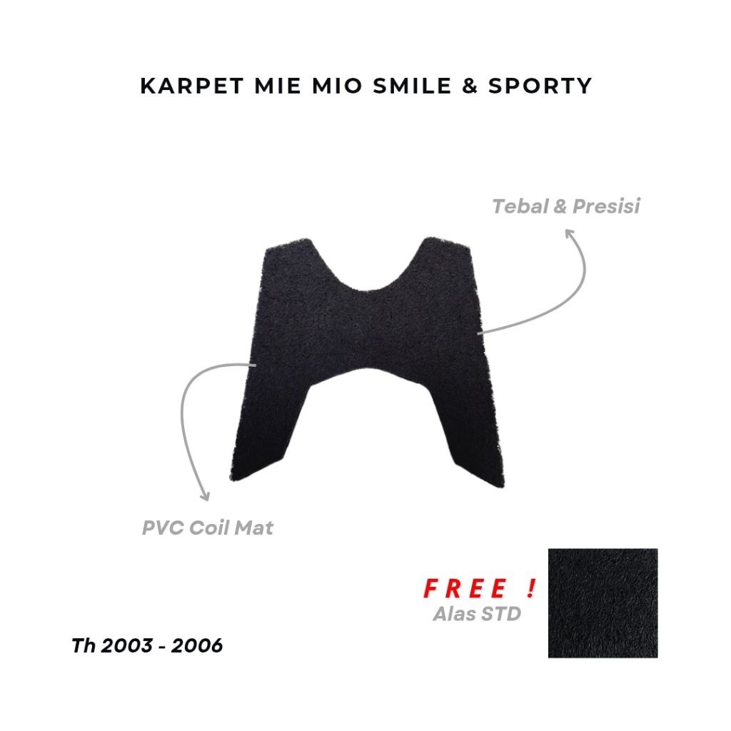 Karpet Yamaha Mio Smile | Sporty Alas Pijakan Motor Matic