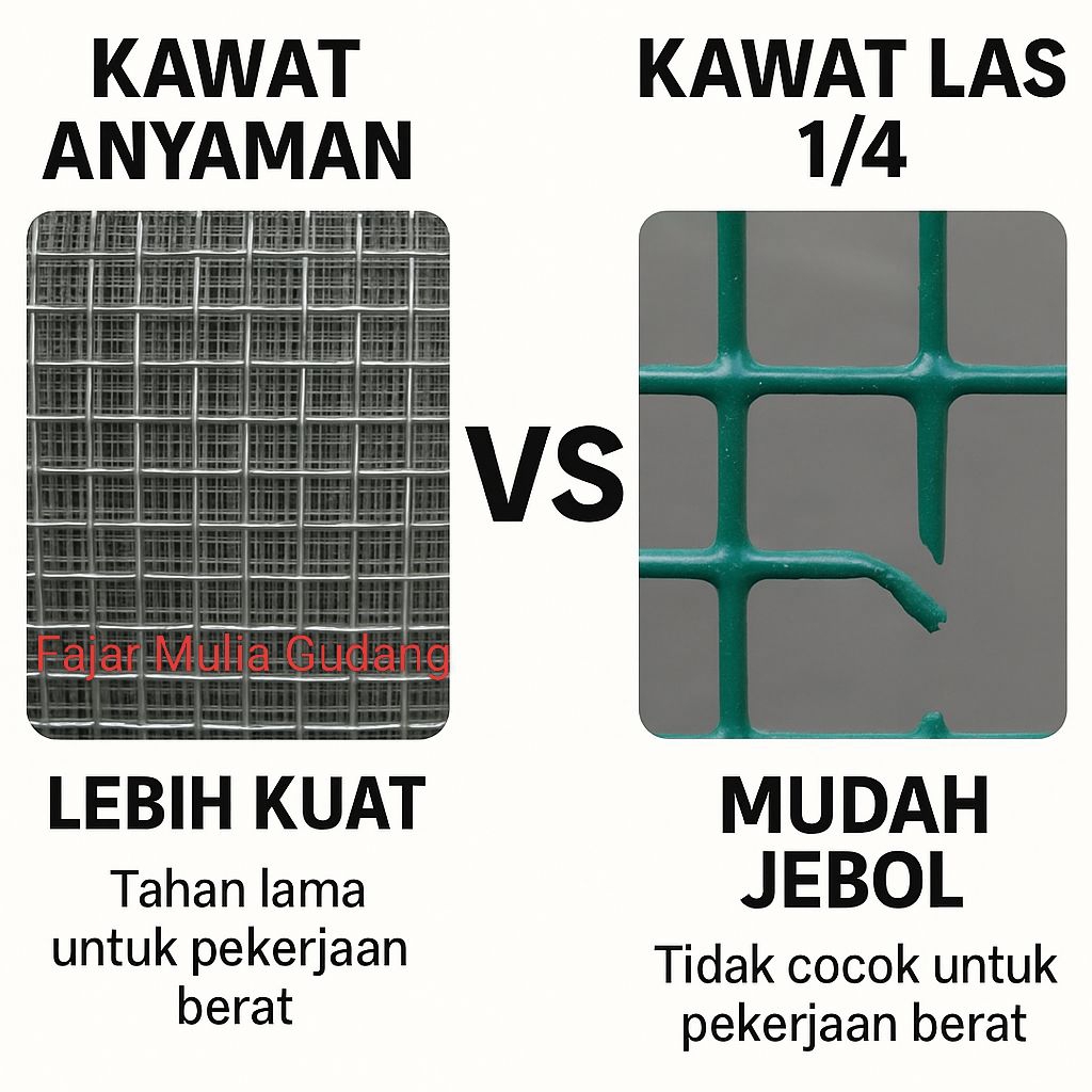 Kawat Anyaman Galvanis 5x5mm Eceran 1 Meter & 1.5 Meter Anti Karat / Ram Galvanis Ayakan Pasir
