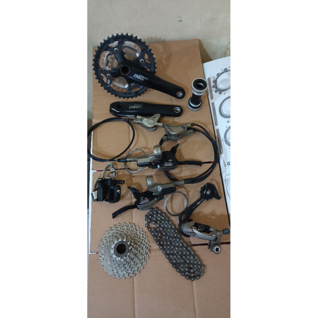 groupset shimano Deore mix LX 3x9 speed