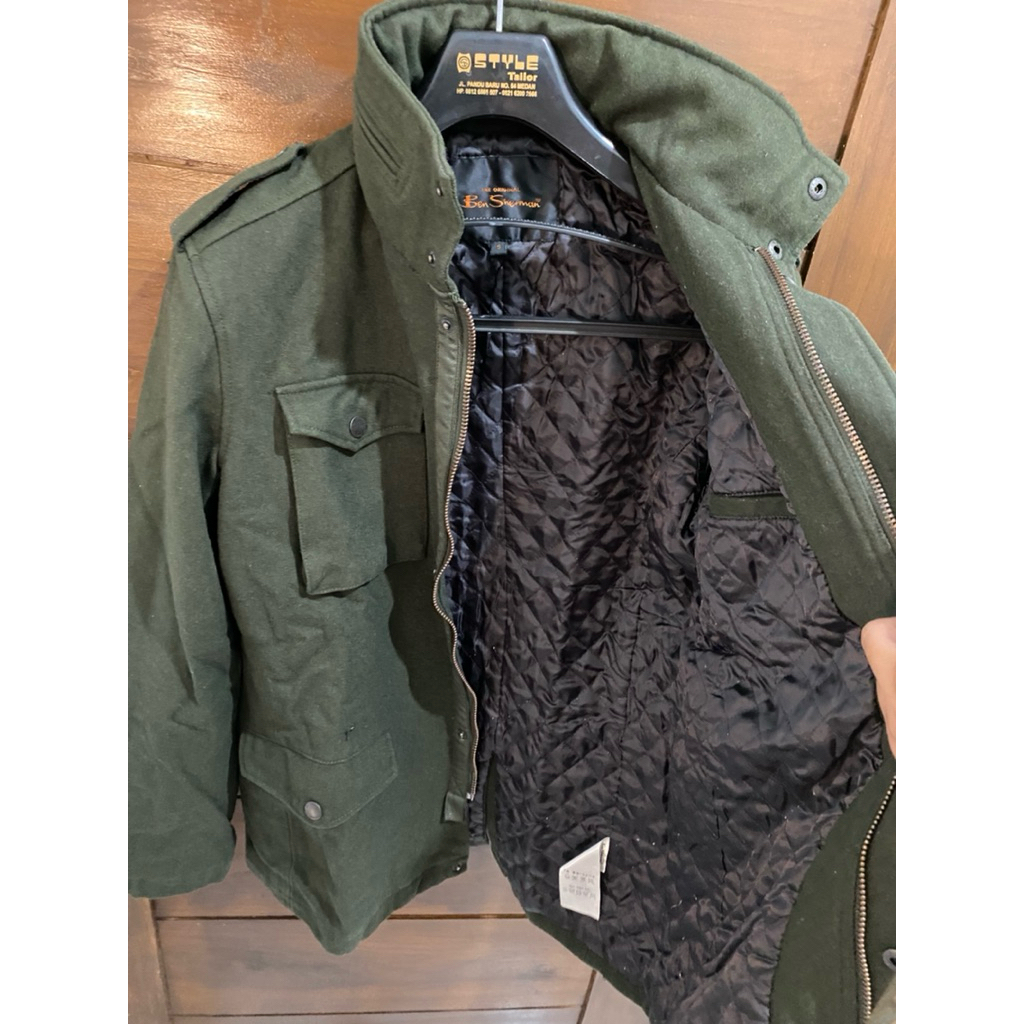 jacket coat winter ben sherman england preloved jaket british