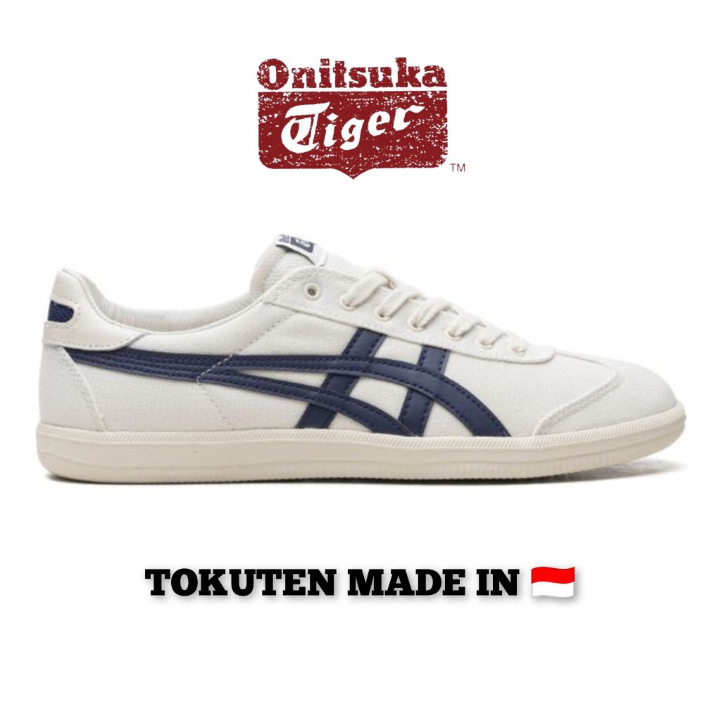 Sepatu Wanita Dan Pria Original - Tokuten Kanvas Cream Navy Original Onitsuka Tiger