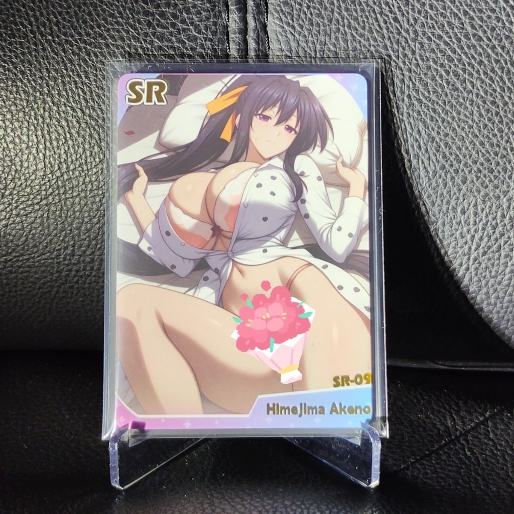 Kartu Goddess Story SR-09 Himejima Akeno – Premium Gold Foil Collectible Anime TCG Card Langka