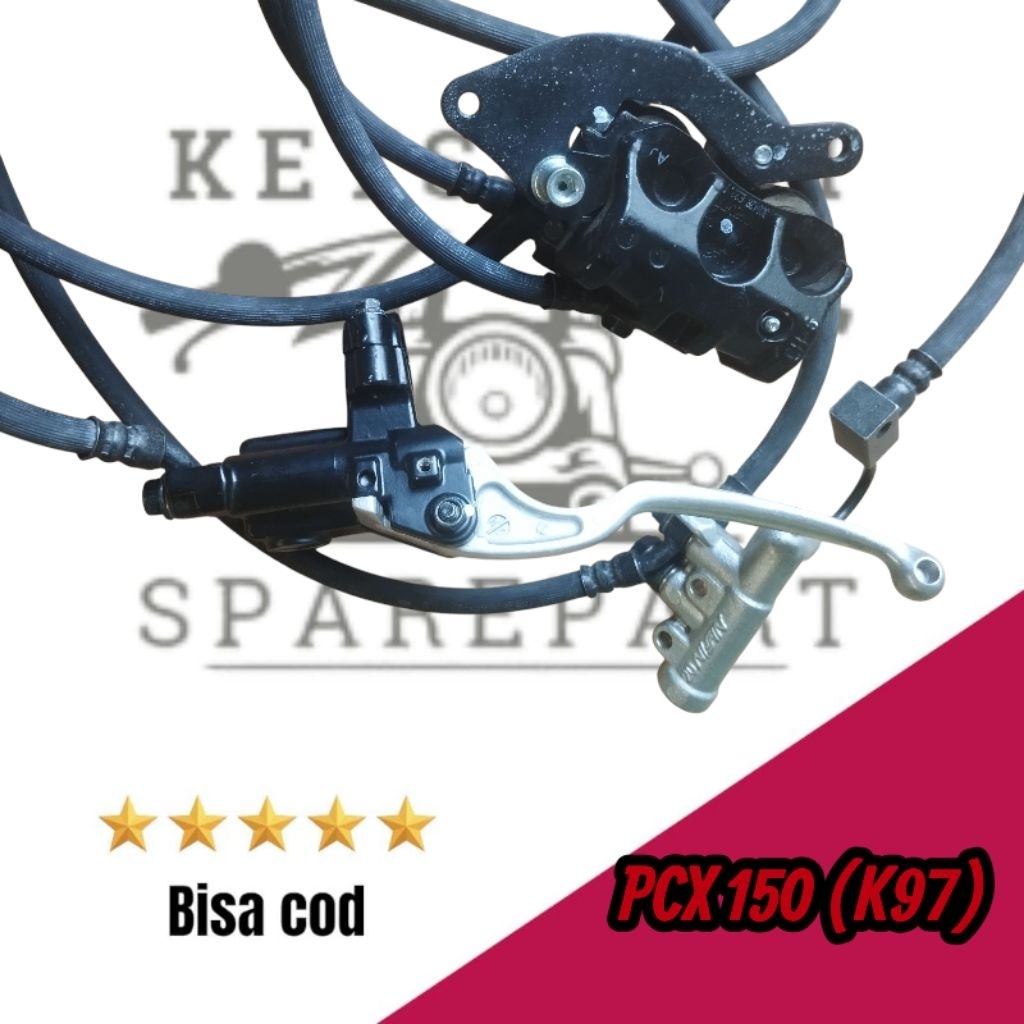 kaliper rem disc master rem slang rem disc pcx  150 k97.(1 set ori lospack