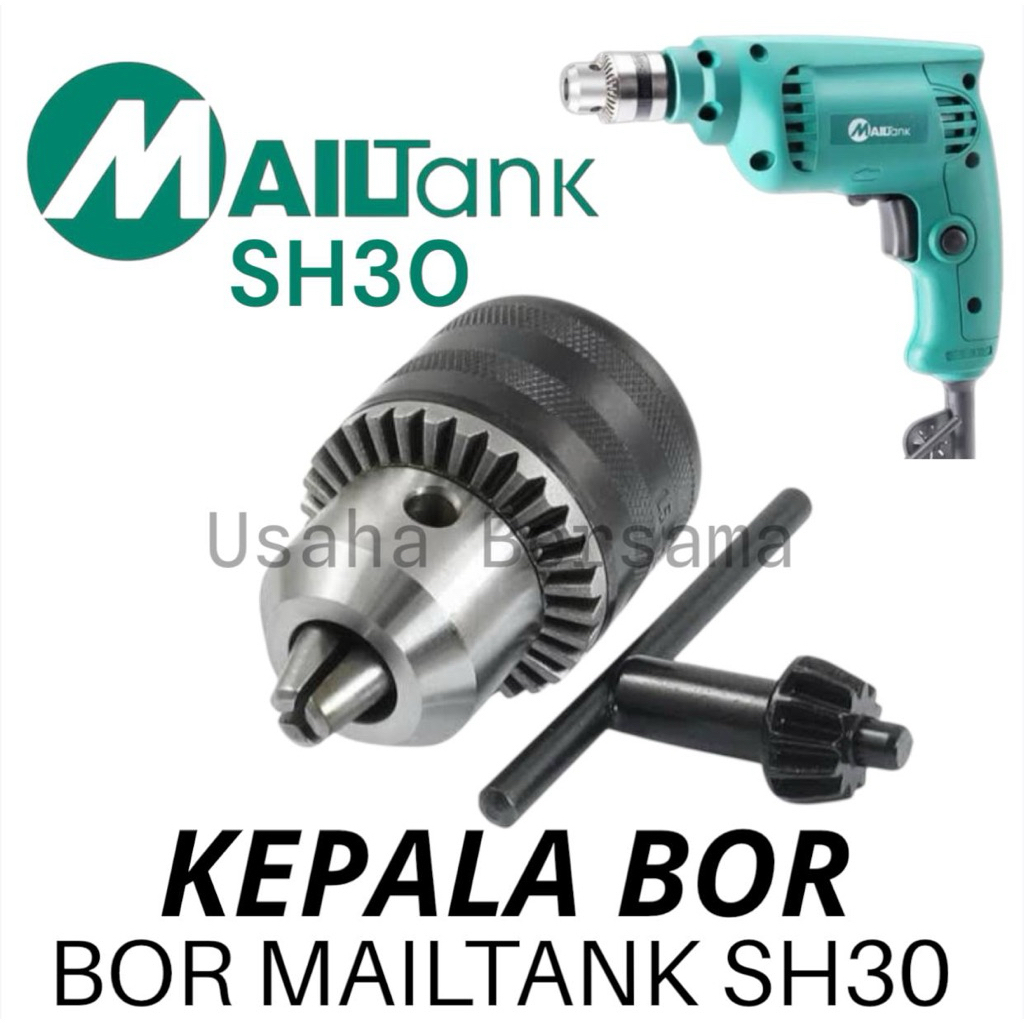 KEPALA BOR MAILTANK SH30 CHUCK BOR MAILTANK SH30 UJUNG BOR SH30 MAILTANK