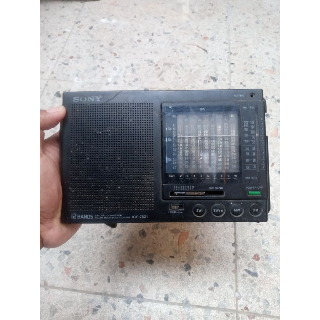 RADIO SONY ICF-7601 BAHAN MATI PAJANGAN