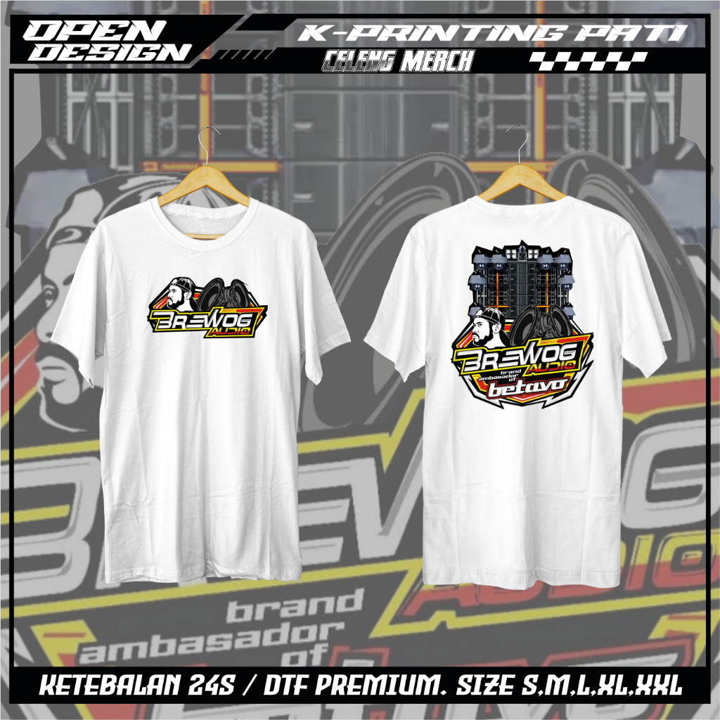 Kaos Brewog Audio Kaos Logo Horeg Sound System Logo Brewog Betavo