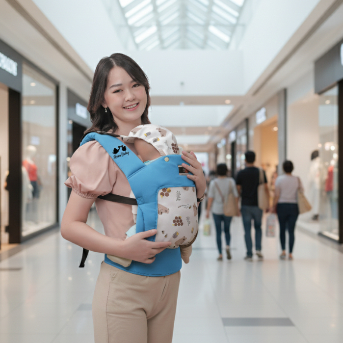 Baby Scots BSG9103 Baby Carrier M Shape Scots Honey Bear Series - Gendongan Bayi M Shape