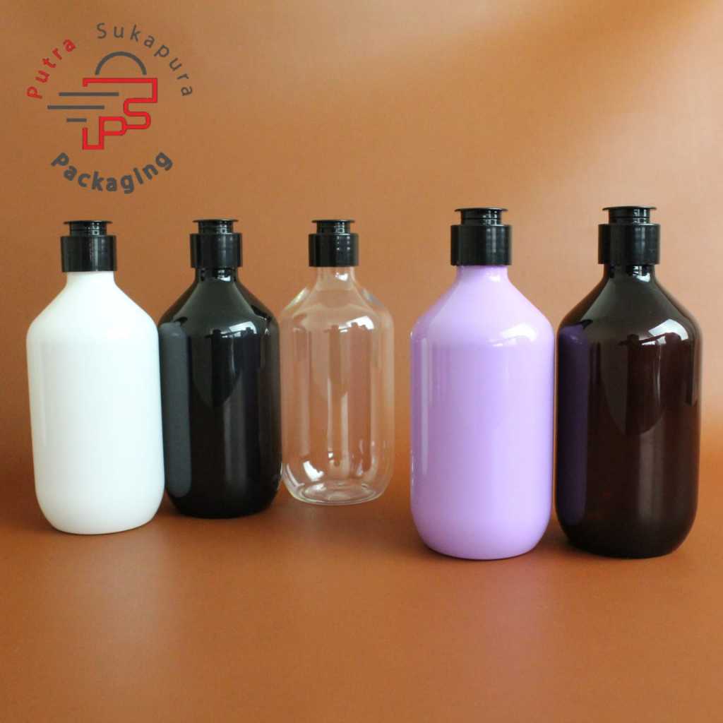 Botol fliptop 300ml mada / botol fliptop 300ml/fliptop neck 24 hitam jamur