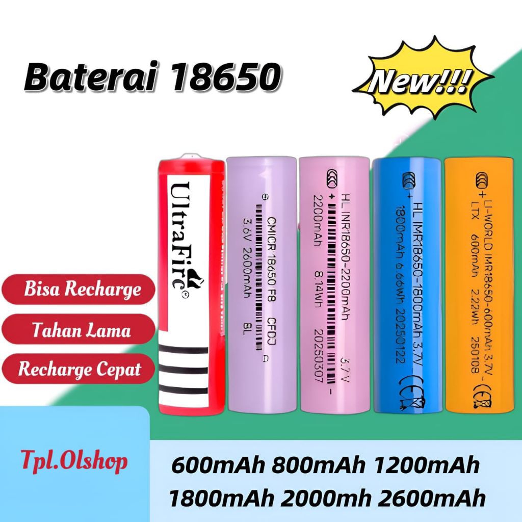 Baterai 18650/Baterai laser/DATAR