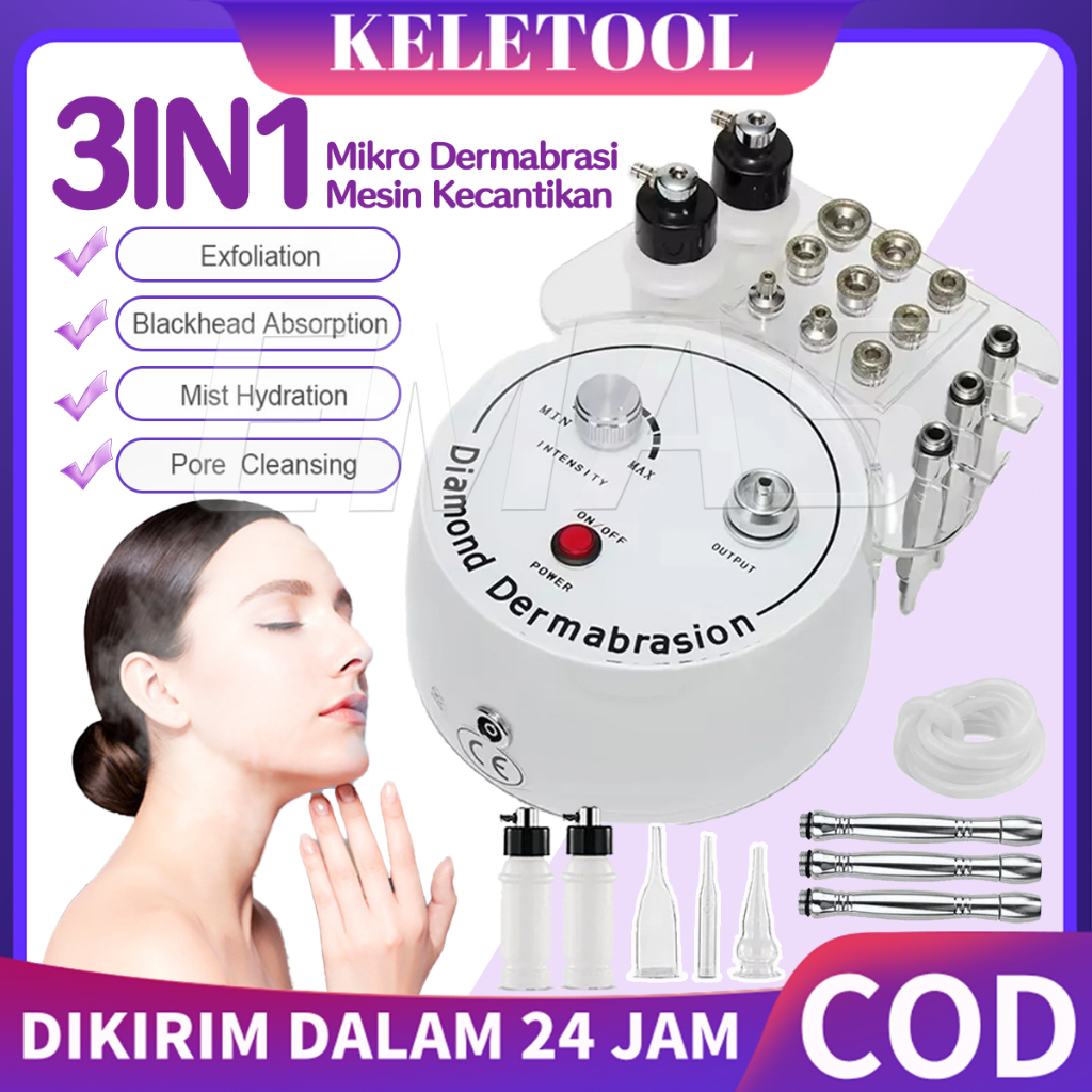 3 in1 Diamond Microdermabrasion Machine Exfoliation Water Spray Beauty Removal Machine Mesin micro d